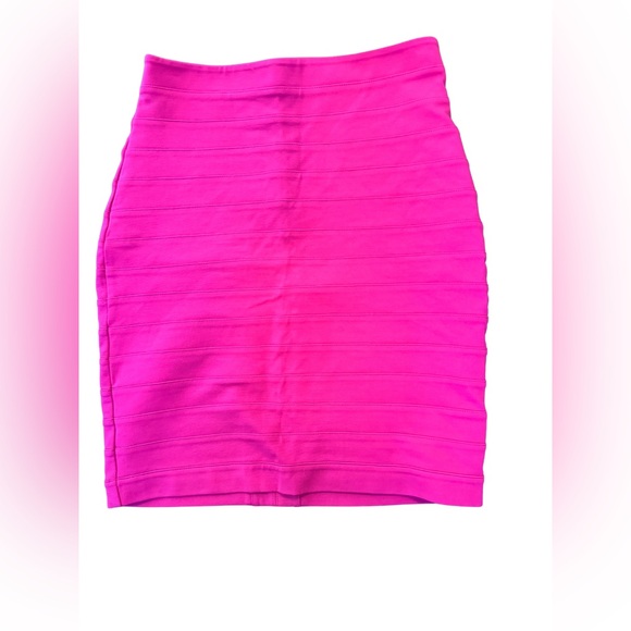 Express Dresses & Skirts - Express Pink Pencil Skirt Bodycon Knee Length Small